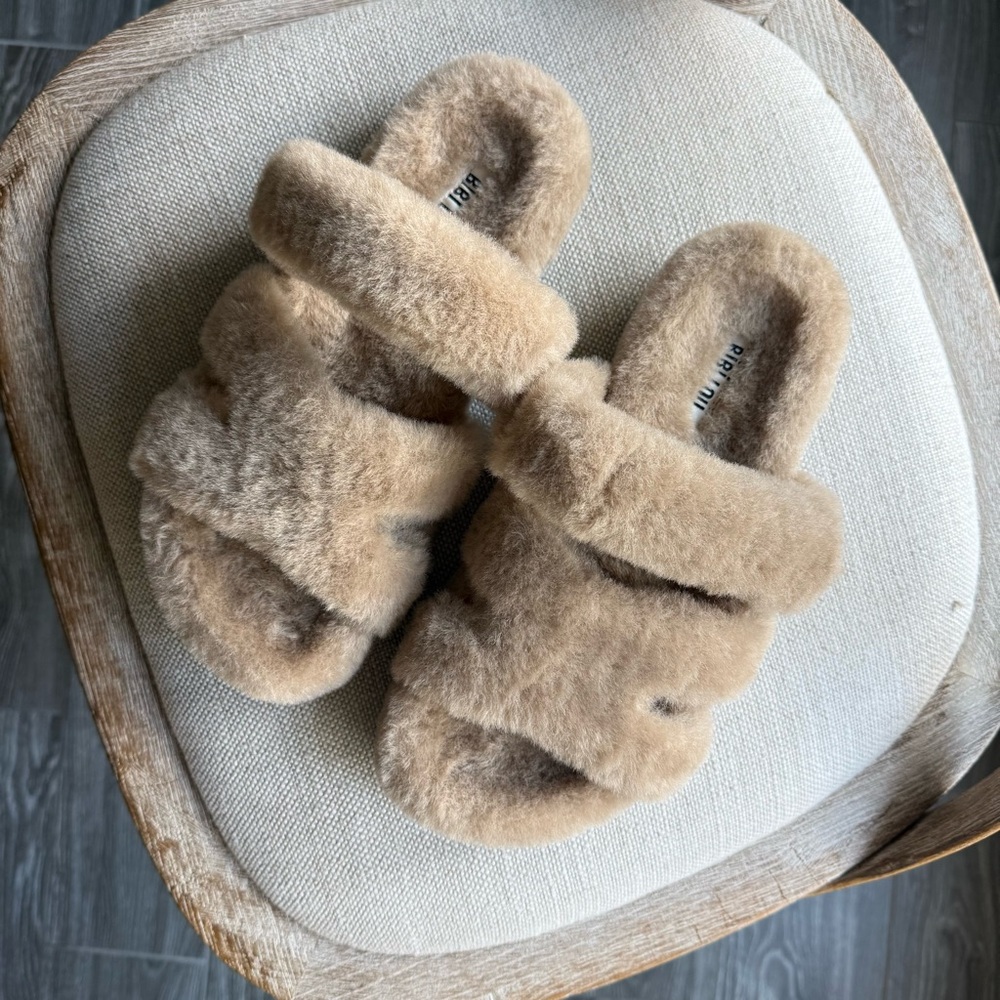 Bibi Lou Mindy faux fur sandals